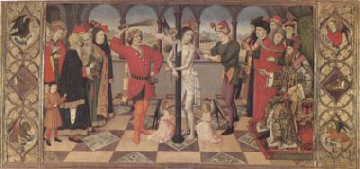 Jaime Huguet The Flagellation The Four Symbols of the Evangelists (mk05)